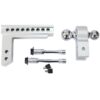Alu - Adjustable Trailer Drop Hitch 2" Receiver 8" Adjustable - Silver - Image 5