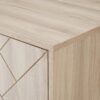 Modern Scandinavian 4 Door Herringbone 70" TV Stand For TVs Up To 80" - Birch - Image 3