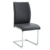 Luxury Simple Arch Chair Set Of 4 High Resilience Dining Chair - Dark Gray / Silver - Image 18
