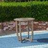 Hermosa - Rustic Circular Bistro Table - Gray - Image 7