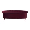 La Rosa - Victorian Chesterfield Tufted Sofa - Burgundy - Image 2