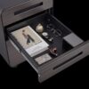 3 Drawer Mobile File Cabinet Under Desk Office, Simple Style Versatile Storage Cabinet, 5 Wheel Design Anti-Tilting Cold Rolled Steel Waterproof Moisture-Proof - Black - Image 17