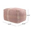 Morro Bay - Handcrafted Water Resistant Pouf - Multi Color - Image 3