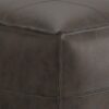 Sheffield - Square Pouf - Distressed Dark Brown - Image 3