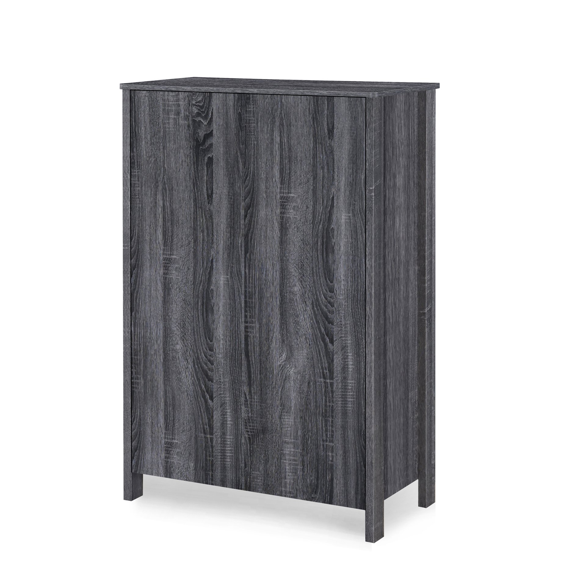 Titeca - Contemporary Wood 5 Drawer Dresser - Dark Gray - Image 8
