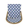 Elegant French Bistro Chair Set With Durable Aluminum Frame And Polyethylene Rattan - White / Navy - Image 9