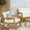 Outdoor Club Chair With Cushions (Set of 2) - Beige - Image 7