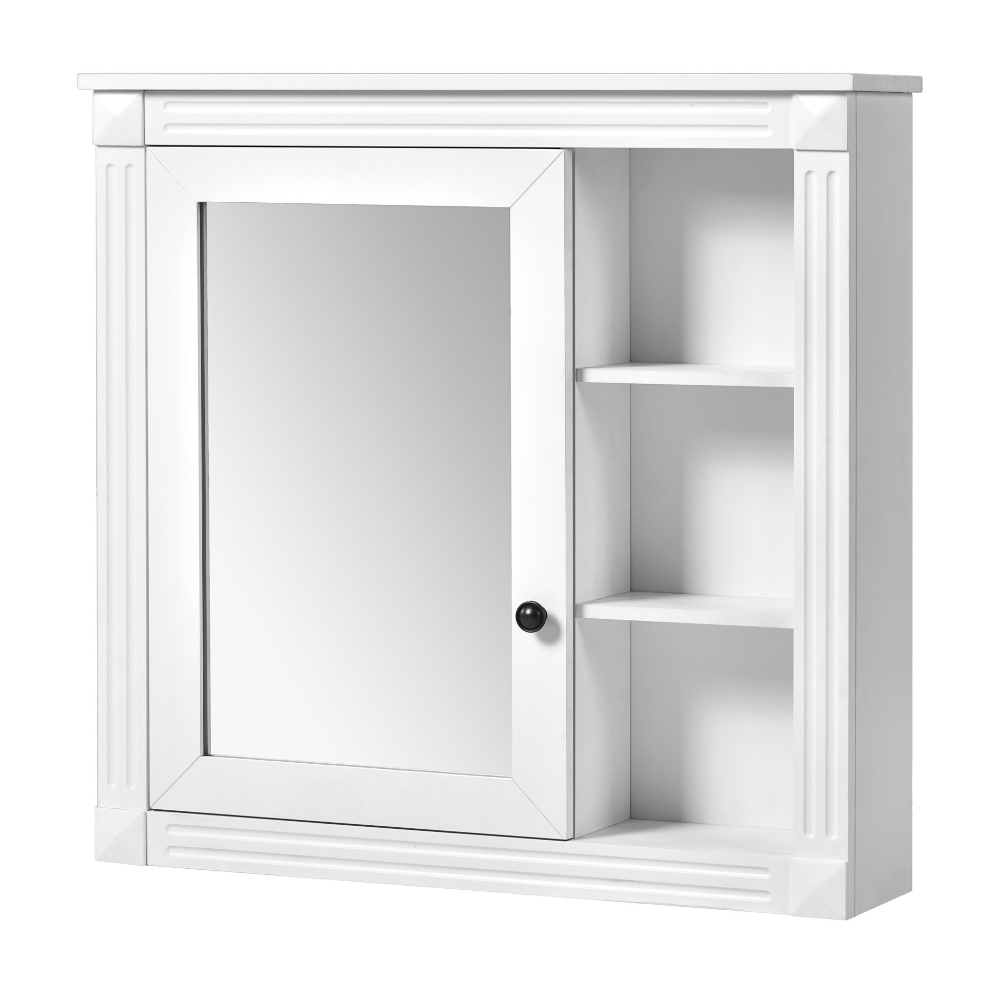 Bathroom Medicine Cabinet With Mirror, Wall Mounted Mirror Cabinet With Storage Organizer, Over The Toilet Storage White Storage Cabinet For Bathroom - White - Image 13
