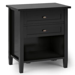 Warm Shaker - Bedside Table - Black