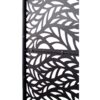 Outdoor & Indoor Privacy Screen Metal Privacy Screen, Freestanding Decorative Privacy Screen For Deck Balcony Patio - Black - Image 9