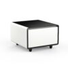 Modern Smart Side Table With Built-In Fridge, Wireless Charging, Temperature Control, Power Socket, USB Ports, Outlet Protection, Induction Light - White - Image 19