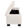 Textured Boucle Ottoman Bench With Hinged Lid For Seating And Storage - Beige - Image 16