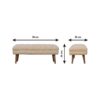 Boucle Puffer Bench - Beige - Image 11