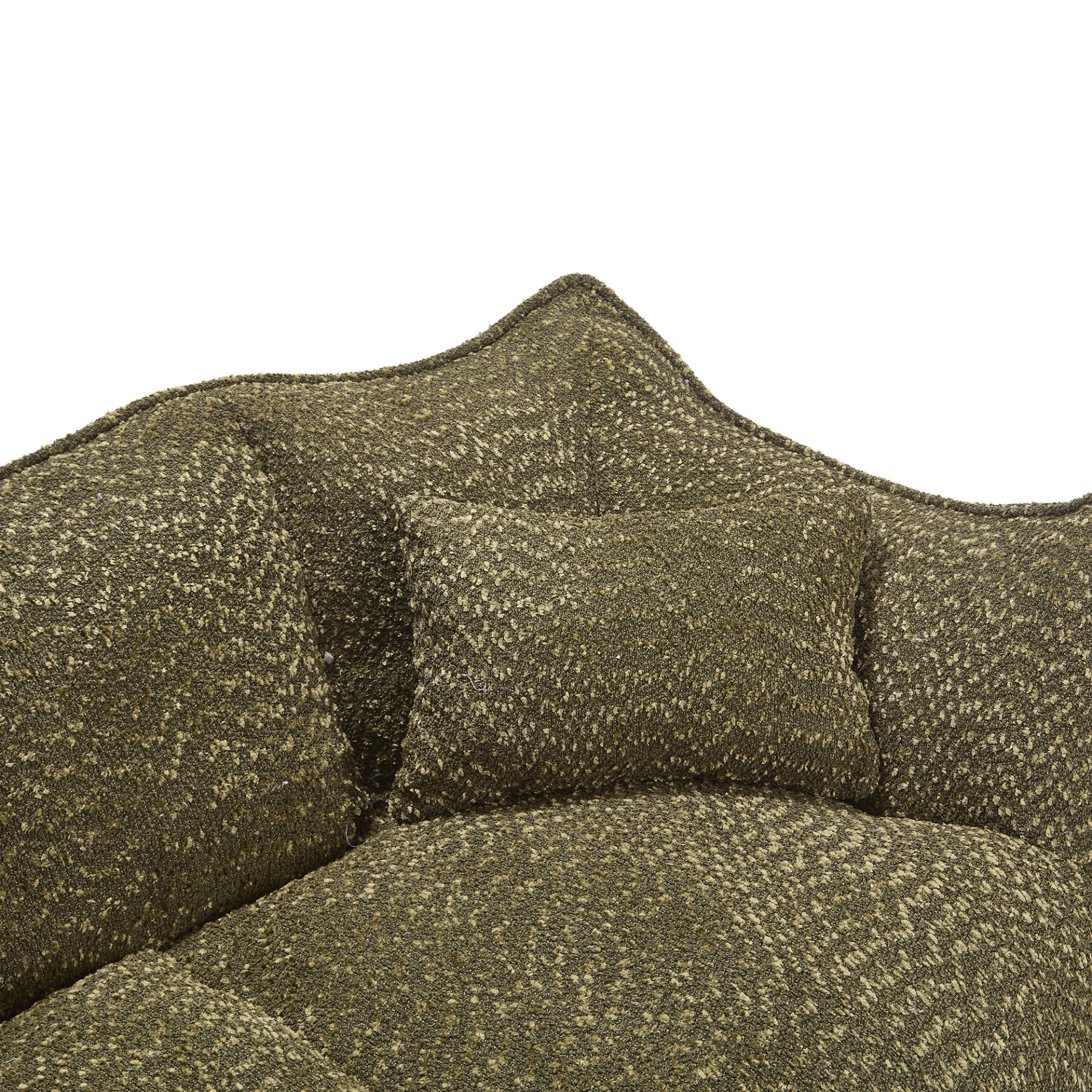 Comfortable Dual Beanbag Chair With High Resilience Foam Core For 2 People In - Olive Green - Image 24