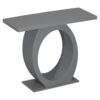 Console Table With Oval Base And Reinforced Bottom Plate For Stability - Gray - Image 6