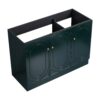 Contemporary 48" Freestanding Bathroom Vanity With Soft Close Cabinet Doors, Excluding Sink - Dark Green - Image 6