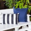 Horizon - Stripe Pillow Outdoor & Indoor - Black - Image 6