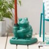 Whimsical - Frog Neptune Umbrella Base Concrete - Green - Image 23