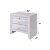 Ireland - Nightstand - White - Image 4