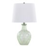 Gloria - Round Contemporary Lamp (Set of 2) - Clear Recycled Spanish / Chrome / White - Image 2