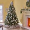 Cashmere And Snow Bristle Mixed Christmas Tree With Pine Cones - Green - Image 4