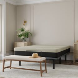 Gel Comfort - 12" Short Queen Soft Mattress - Black / Gray