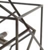 3 Light Metal Chandelier, Hanging Light Fixture With Adjustable Chain For Kitchen, Bulb Not Included - Black - Image 4