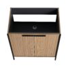 Contemporary Freestanding Bathroom Vanity & Adjustable Shelves - Light Coffee - Image 7