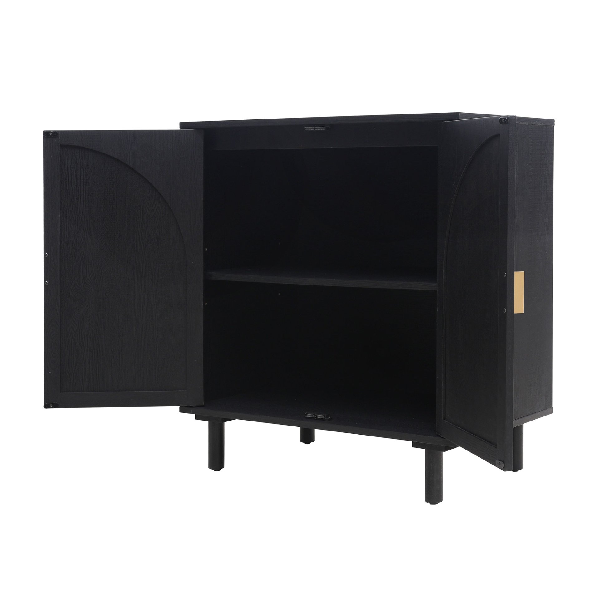 2 Door Cabinet, Suitable For Bedroom - Black - Image 15