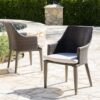 Hillhurst - Stylish Outdoor Chair Set With Cushions Rattan And Metal - Brown - Image 4