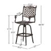 Cast Aluminum Bar Stool - Copper - Image 3