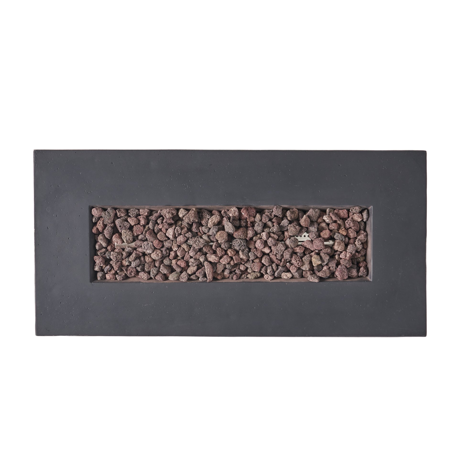 Contemporary Outdoor 40, 000 Btu Propane Fire Pit - Dark Gray - Image 12