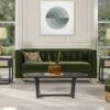 James - Modern Tuxedo Sofa - Olive Green - Image 11
