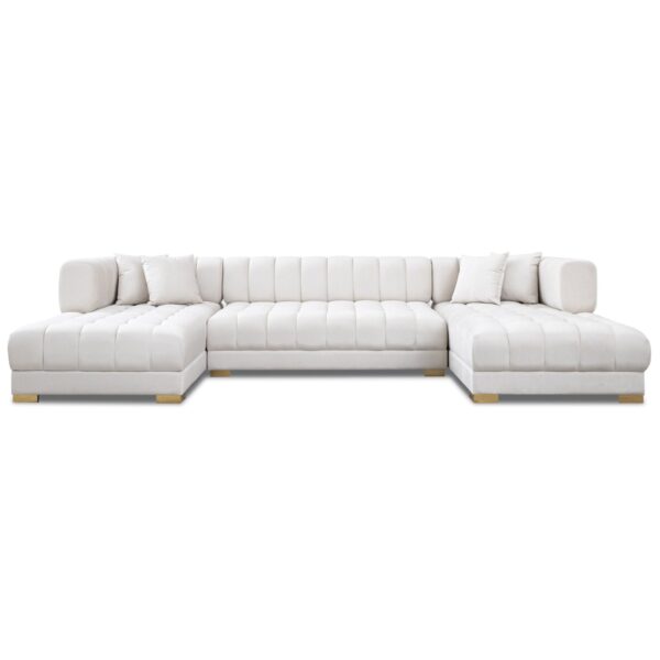Marlow - U Shape Corner Sofa - Ivory