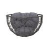 Cosmos - Round Hammered Iron Teardrop Chair - Gray - Image 9