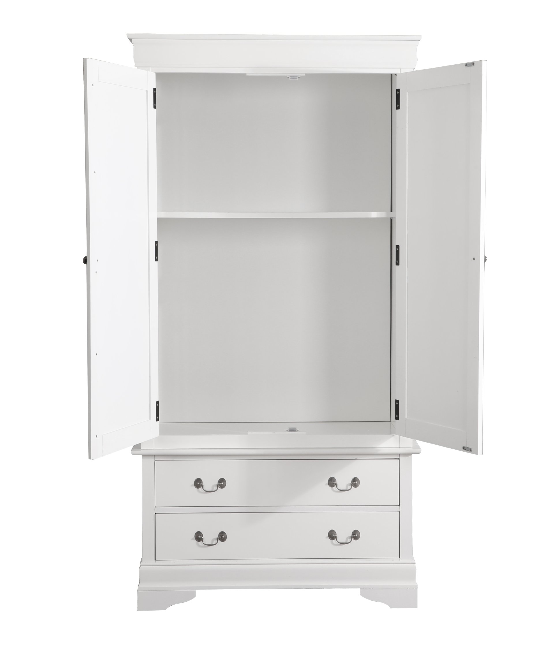 Elegant Traditional Armoire - White - Image 4