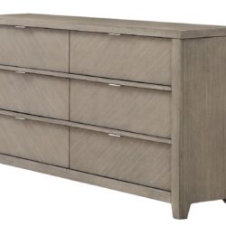 6 Drawer Dresser - Light Gray