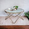 Valora - Glass Top Coffee Table - Champagne - Image 3