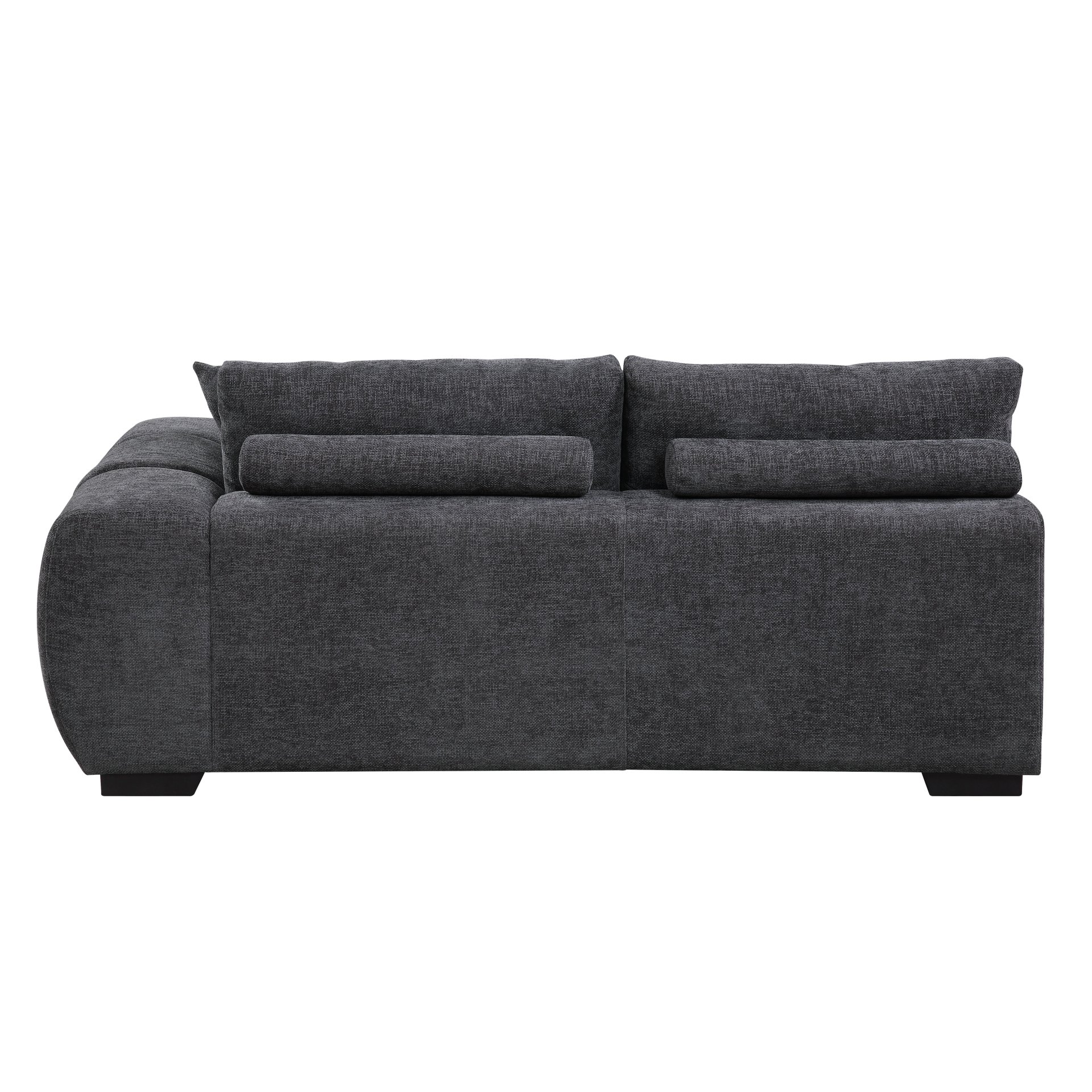 Chosen - Sectional Sofa With Toss Pillows With 2 Chaises With Ottoman - Gray - Image 16