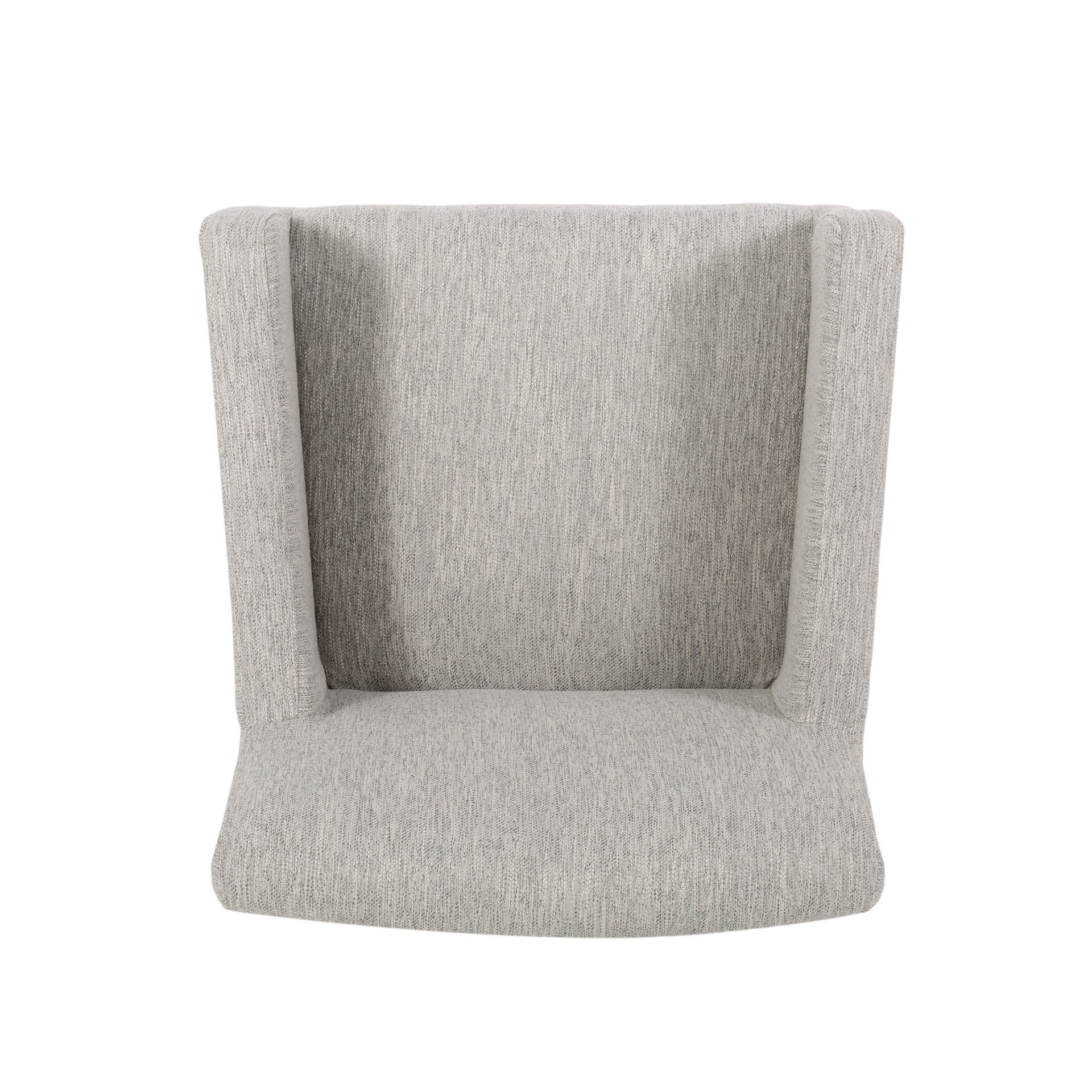 Charmed Upholstered Counter Stool With H Frame Base And Round Arms - Light Gray - Image 7