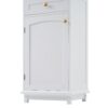 Tall Bathroom Storage Cabinet With Glass Doors, Free-Standing, Two Drawers, And Adjustable Shelves, MDF Board, Painted Perfect For Displaying Your Favorite Items - White - Image 18