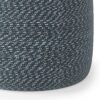 Bayley - Round Braided Pouf - Aegean Blue / Natural - Image 5