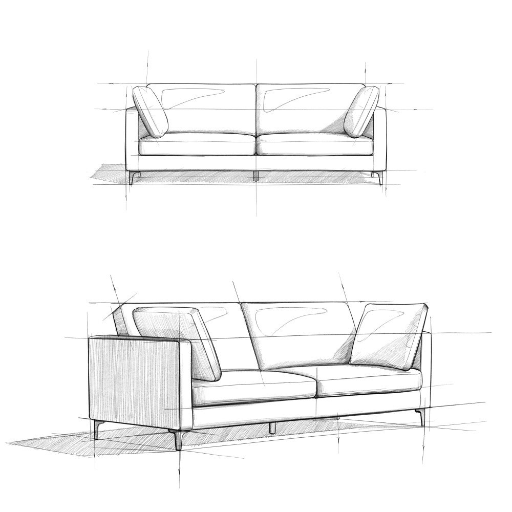 Ava - Mid Century Sofa - Cream - Image 4