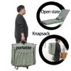 Foldable Portable Camping Chair With Carry Bag 14 Position Adjustable Recliner For Adults Cotton & Metal Frame For Outdoor Travel, Picnic, Or BBQ - Light Green - Image 6