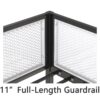Adam - Twin Over Full Bunk Guard Rail - Black With White Mesh - Image 6
