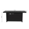 Outdoor Fire Pit Table & Lid - Black - Image 3