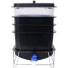 Durable Worm Farm Composting Bin With 4 Tray System For Food Waste Recycling Plastic - Black - Image 5