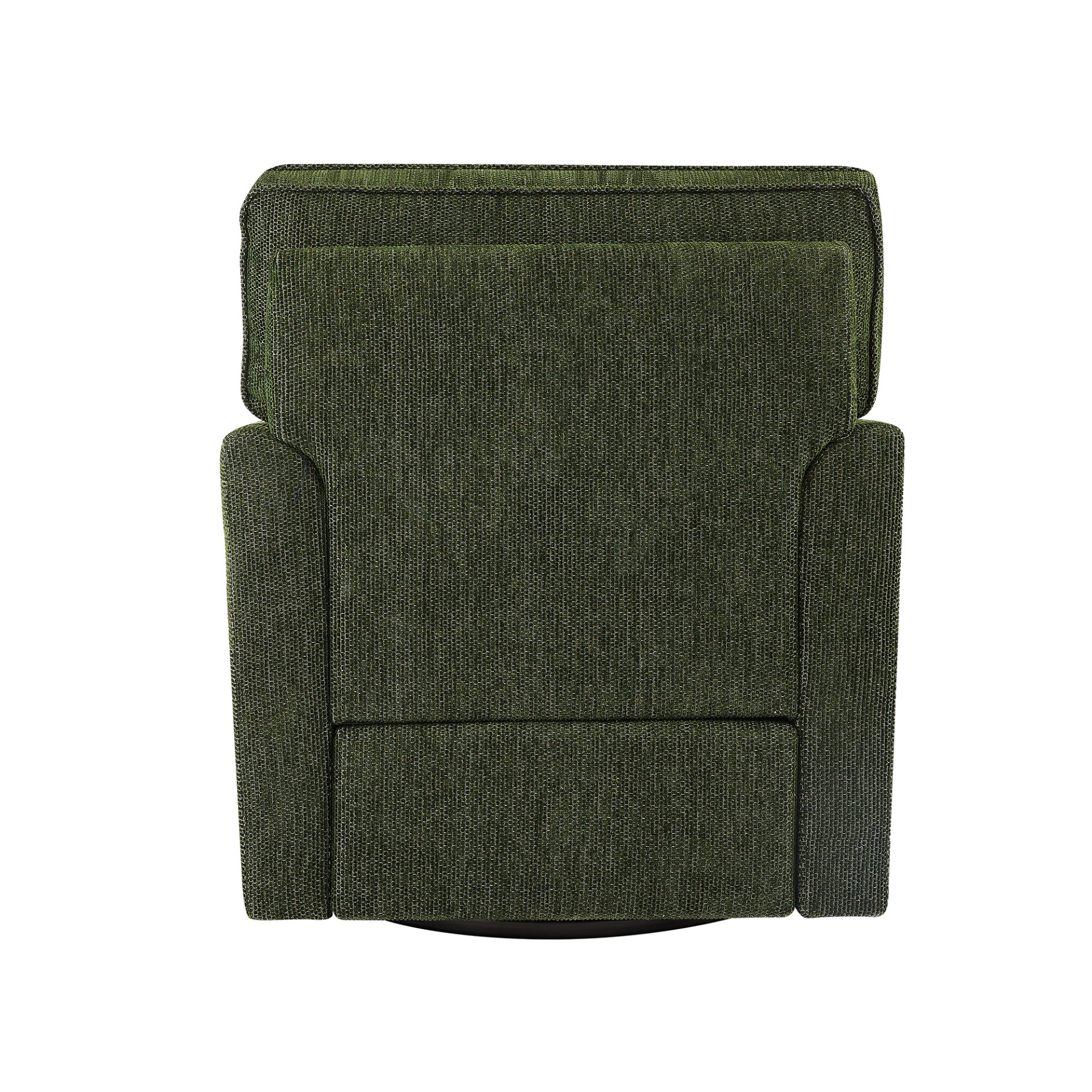 360° Swivel Chair Accent Barrel Armchair With Side Pockets, Chenille Upholstery, Compact Size - Green - Image 19