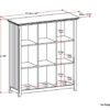 Acadian - 9 Cube Bookcase And Storage Unit - Black - Image 7