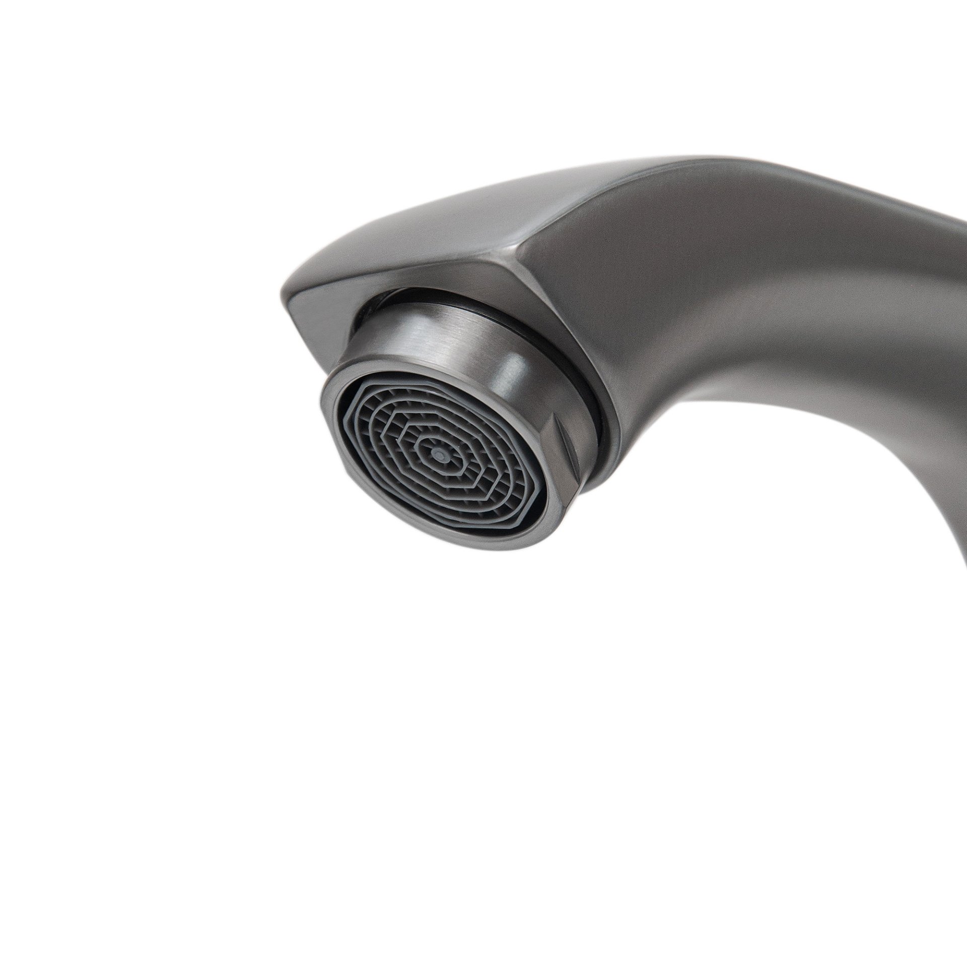 Modern Freestanding 36" Bathroom Vanity With Ceramic Sink, Hot And Cold Faucet, 2 Door Cabinet & Open Iron Shelf - Walnut - Image 16